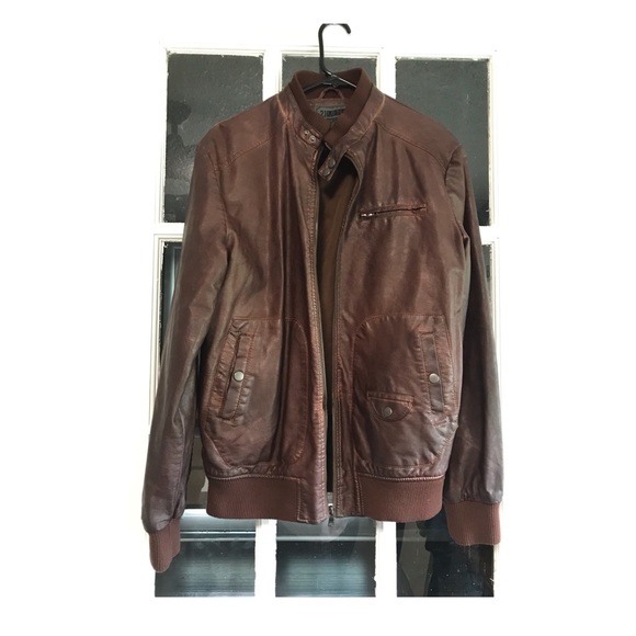 Forever 21 Other - NWOT, Men’s Forever 21 brown faux leather jacket